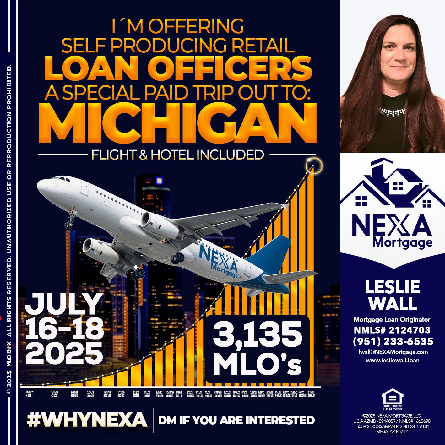 MICHIGAN TRIP - Leslie Wall -Mortgage Loan Originator