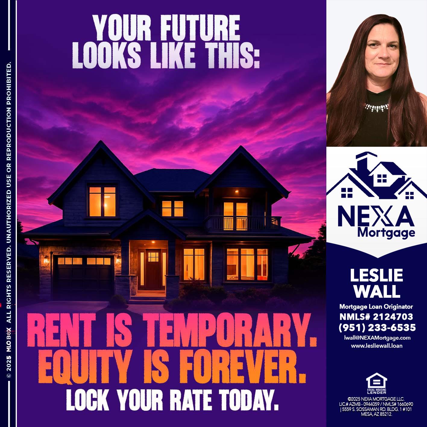 YOUR FUTURE - Leslie Wall -Mortgage Loan Originator