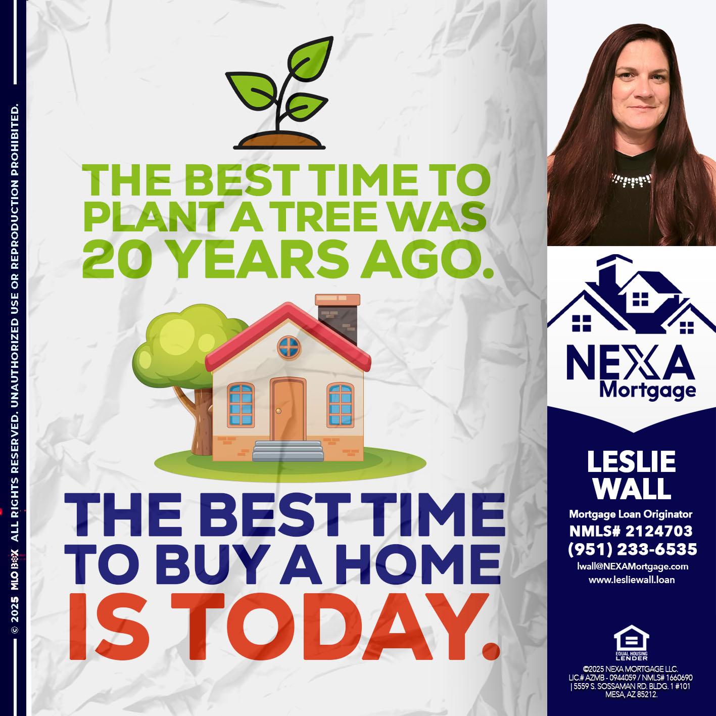 BEST TIME TO - Leslie Wall -Mortgage Loan Originator
