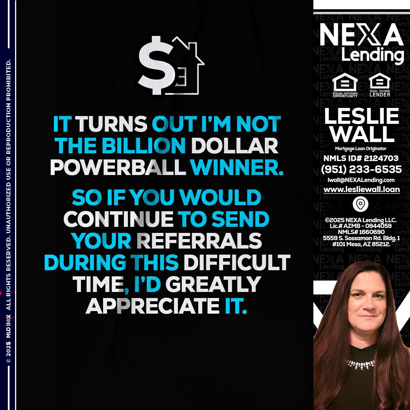 IT TURNS - Leslie Wall -Mortgage Loan Originator
