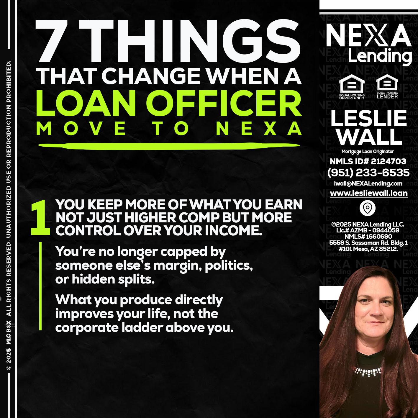 7 THINGS (1) - Leslie Wall -Mortgage Loan Originator