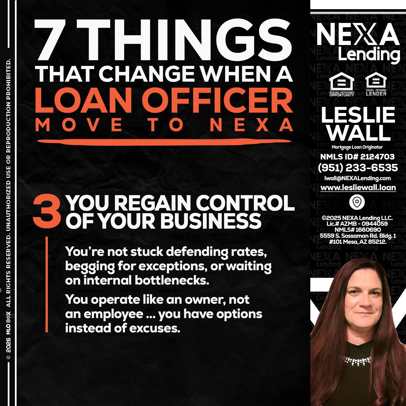 7 things (3) - Leslie Wall -Mortgage Loan Originator