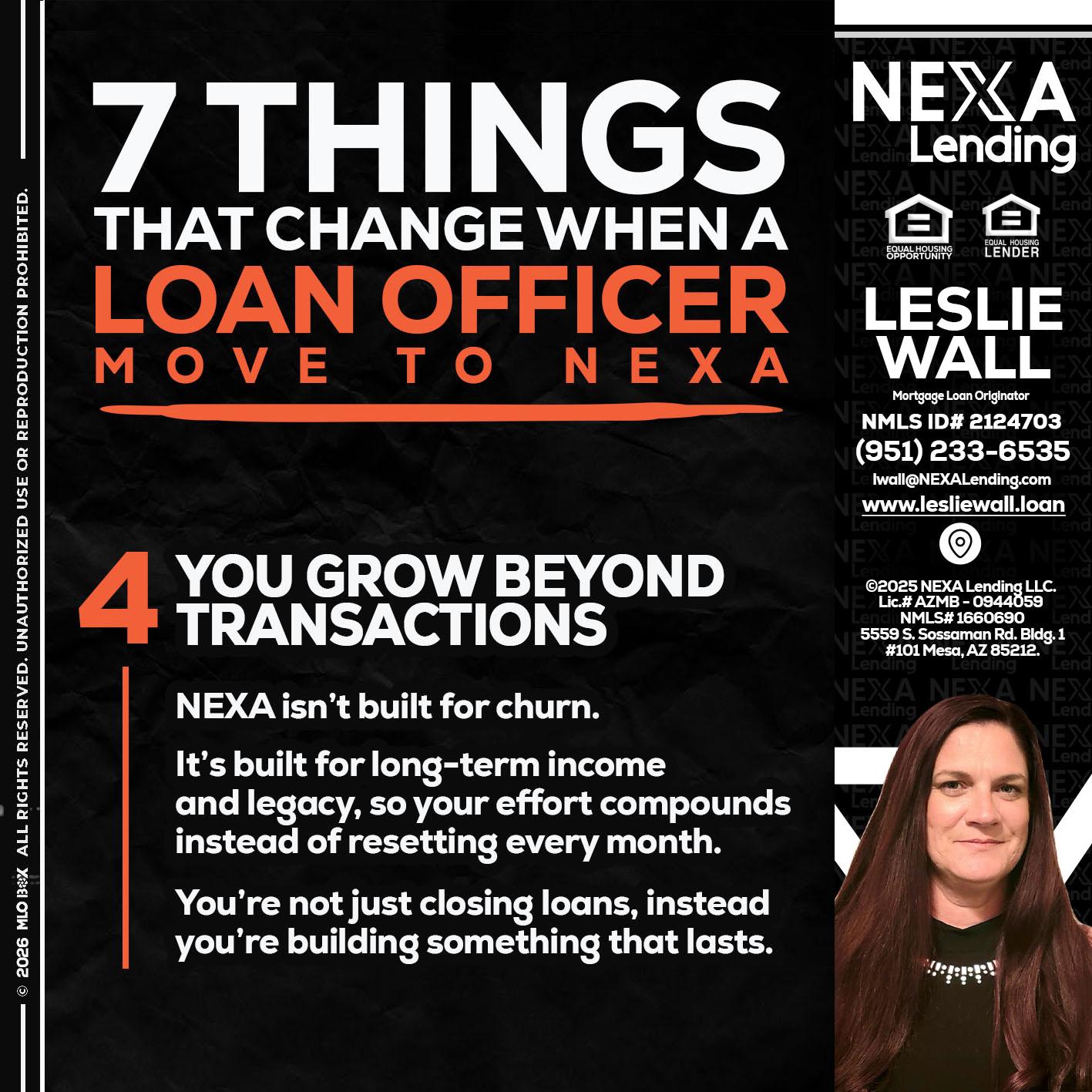 7 THINGS (4) - Leslie Wall -Mortgage Loan Originator