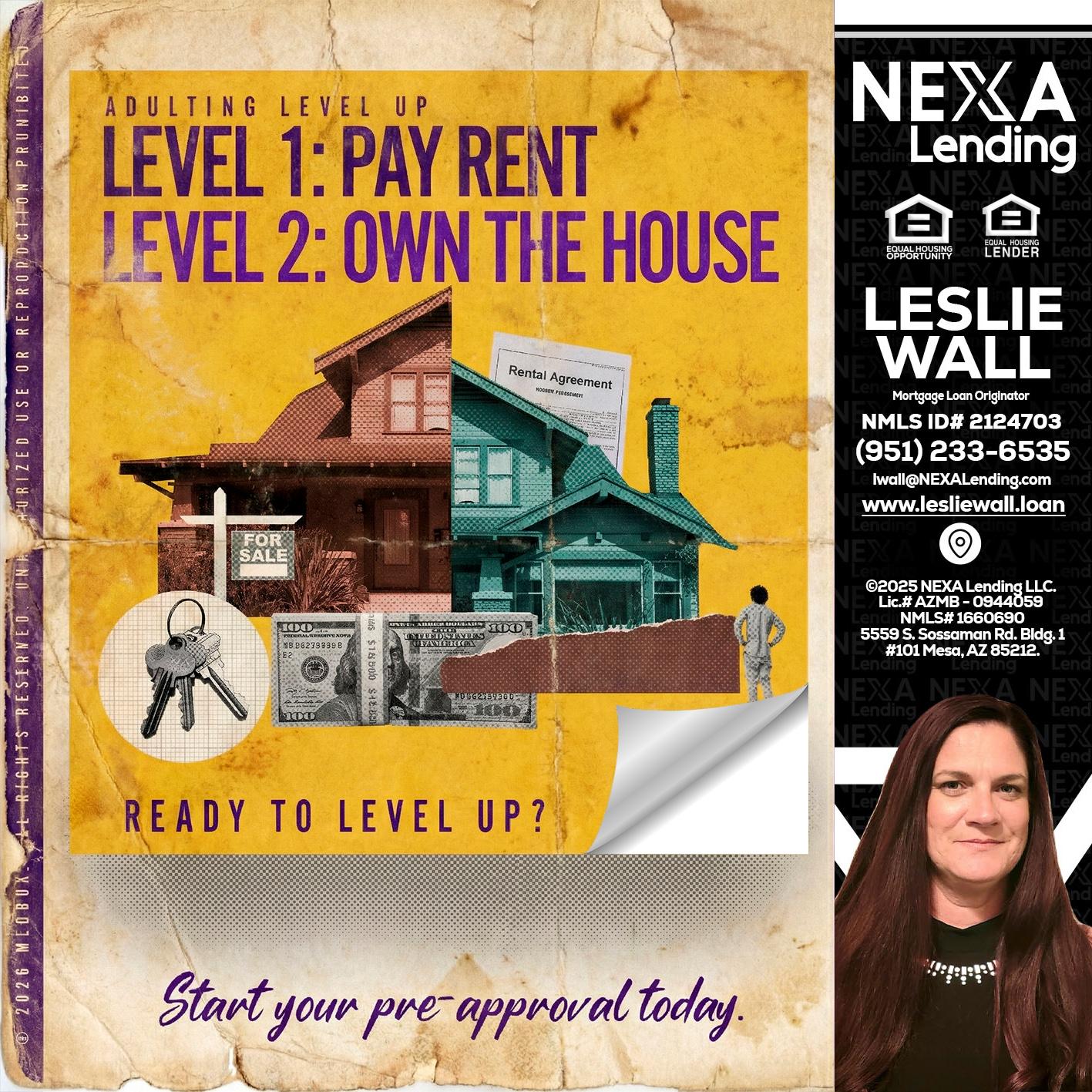 LEVEL 1 - Leslie Wall -Mortgage Loan Originator