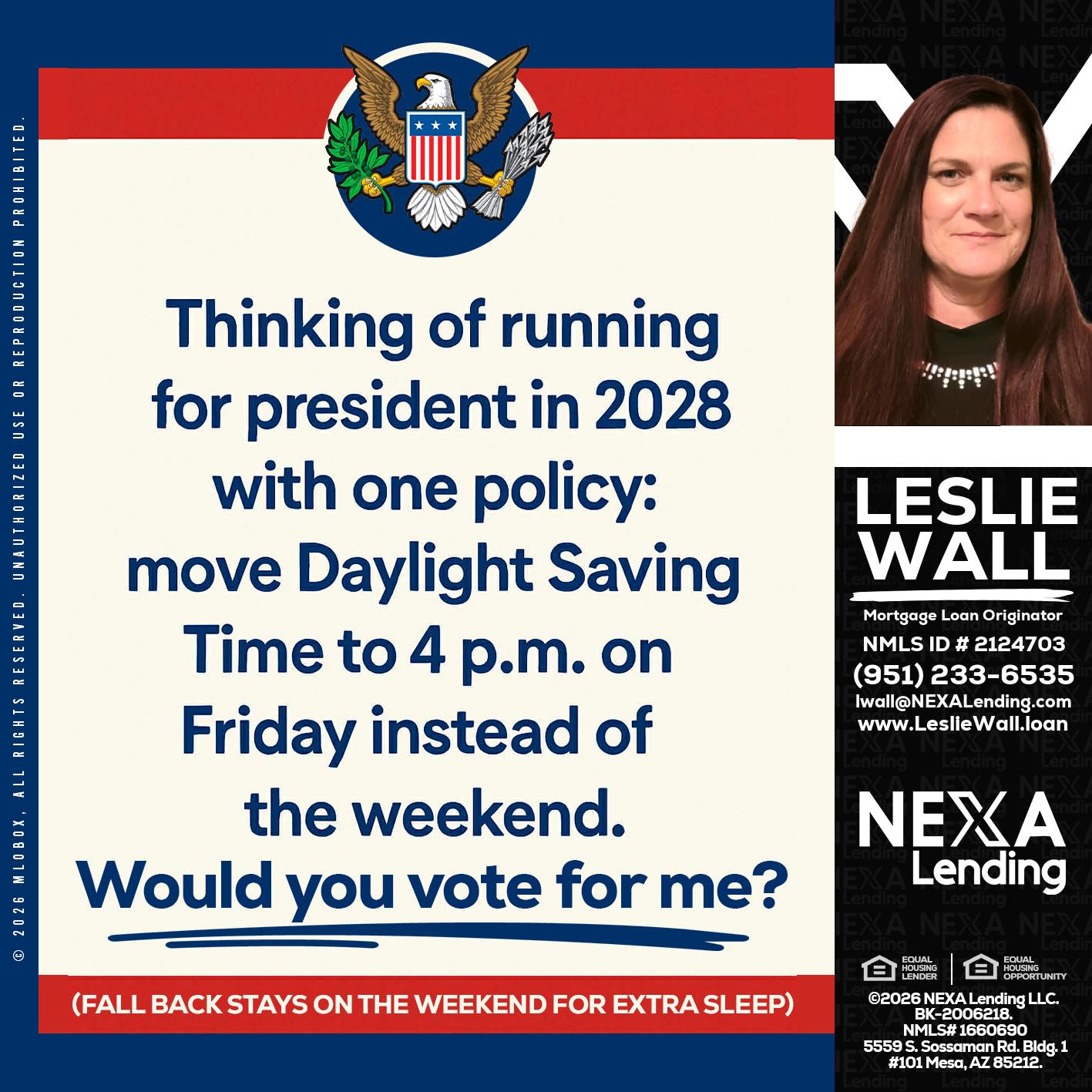 THINKING OF RUNING - Leslie Wall -Mortgage Loan Originator