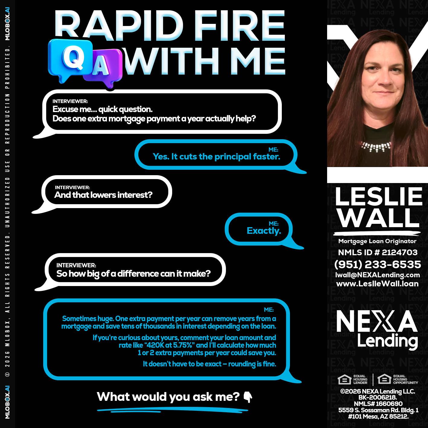 RAPID Q&A - Leslie Wall -Mortgage Loan Originator