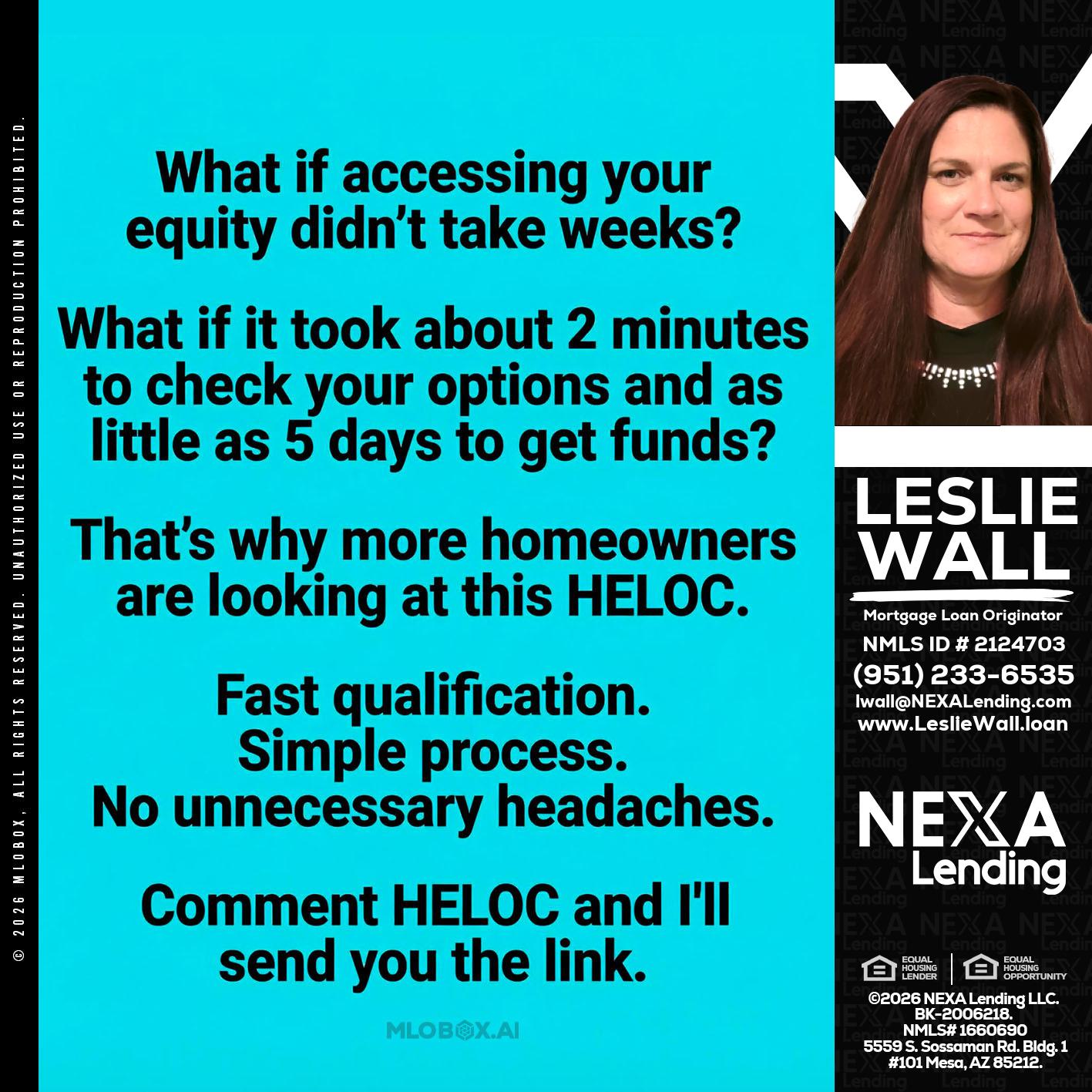 what if - Leslie Wall -Mortgage Loan Originator