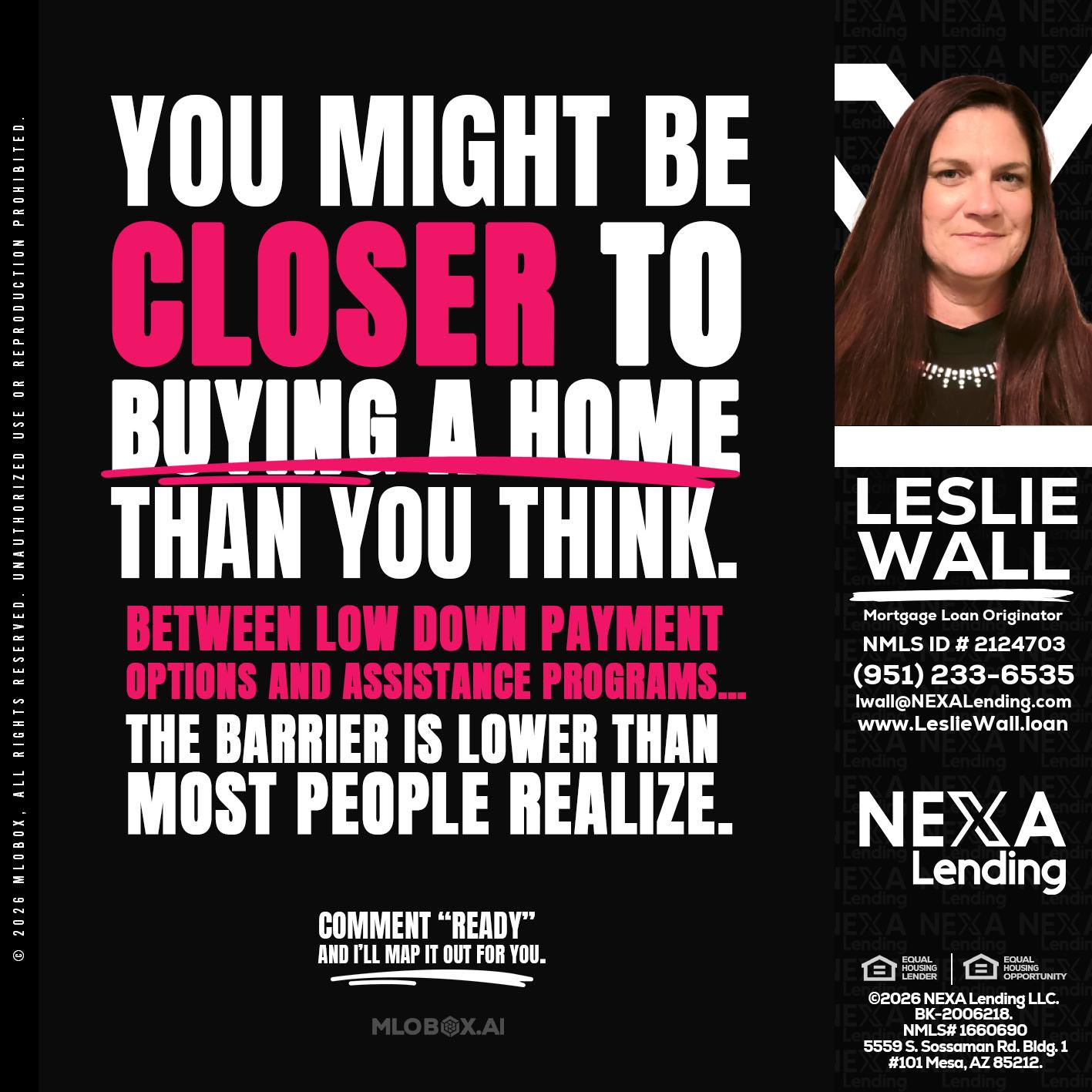 YOU MIGHT BE - Leslie Wall -Mortgage Loan Originator
