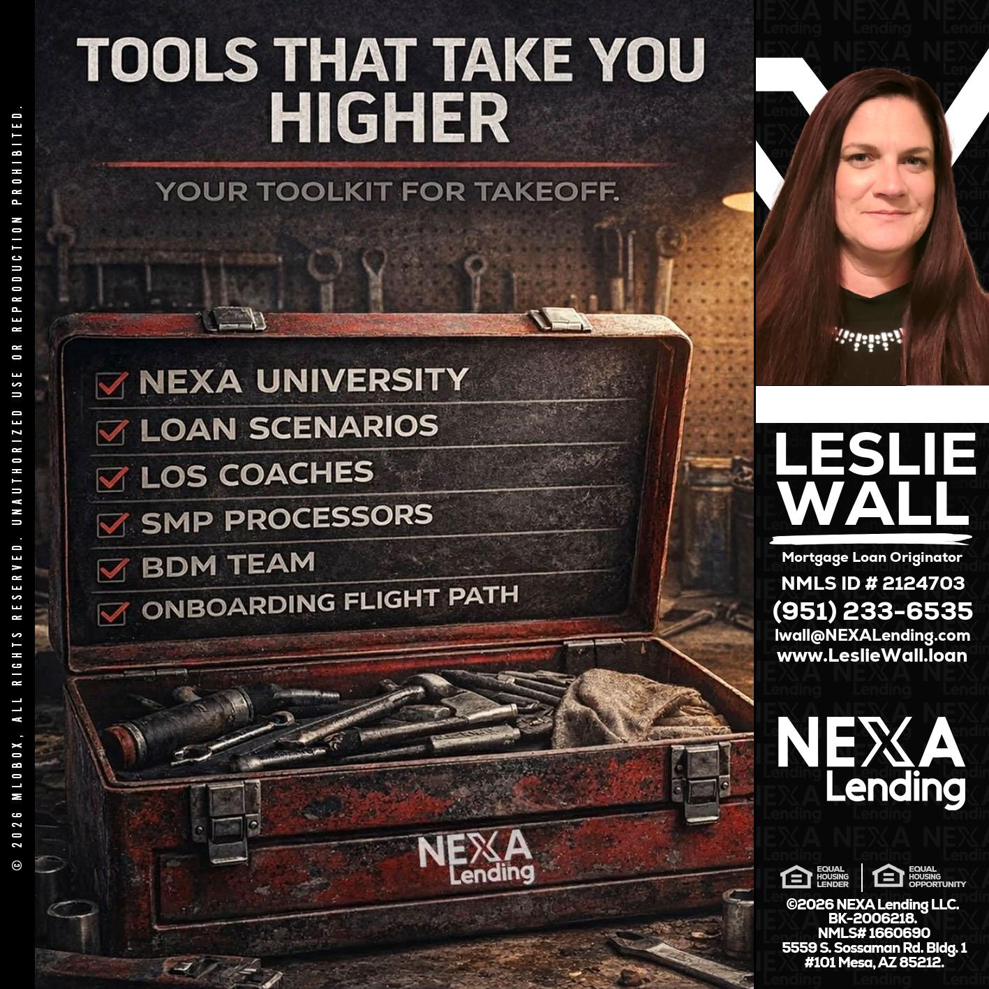 TOOLS THAT - Leslie Wall -Mortgage Loan Originator