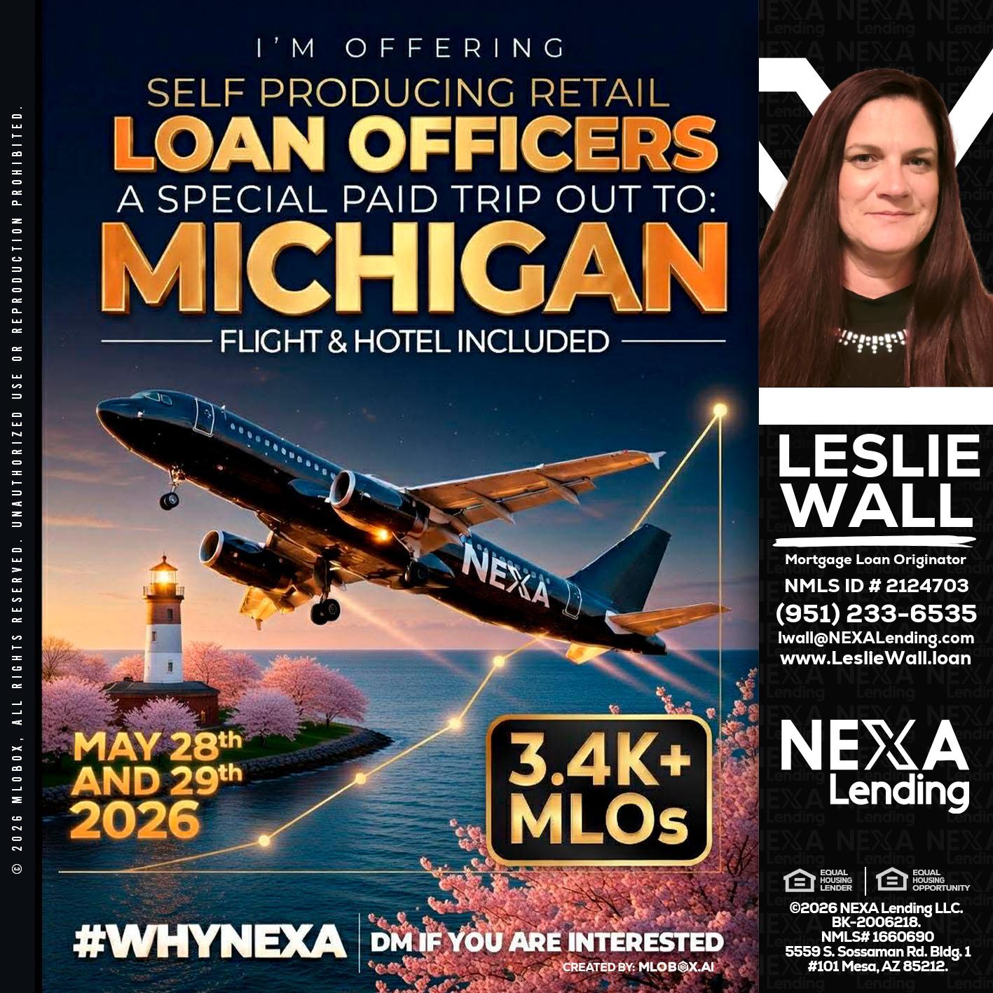 MICHIGAN TRIP - Leslie Wall -Mortgage Loan Originator