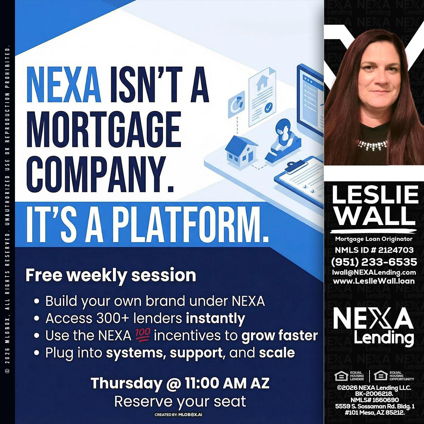 NEXA ISNT - Leslie Wall -Mortgage Loan Originator