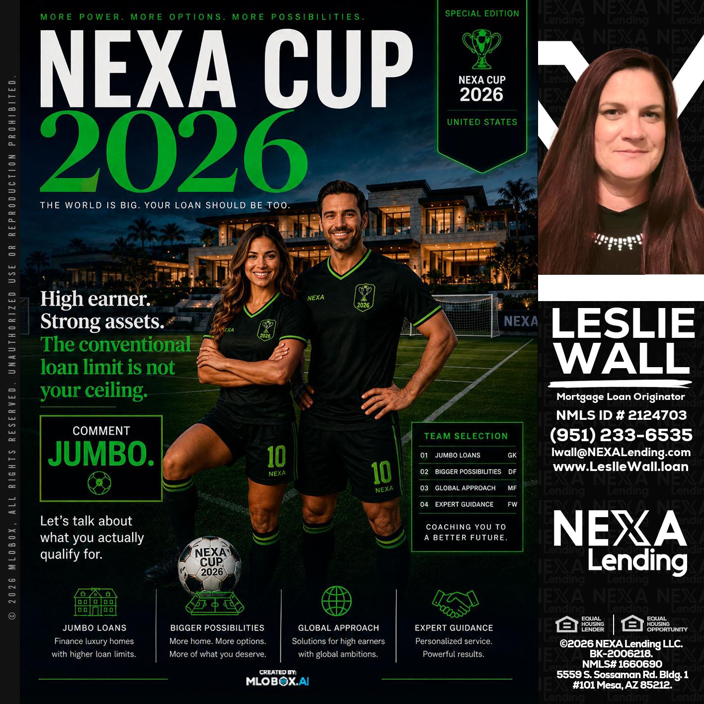 NEXA CUP 2026 - Leslie Wall -Mortgage Loan Originator