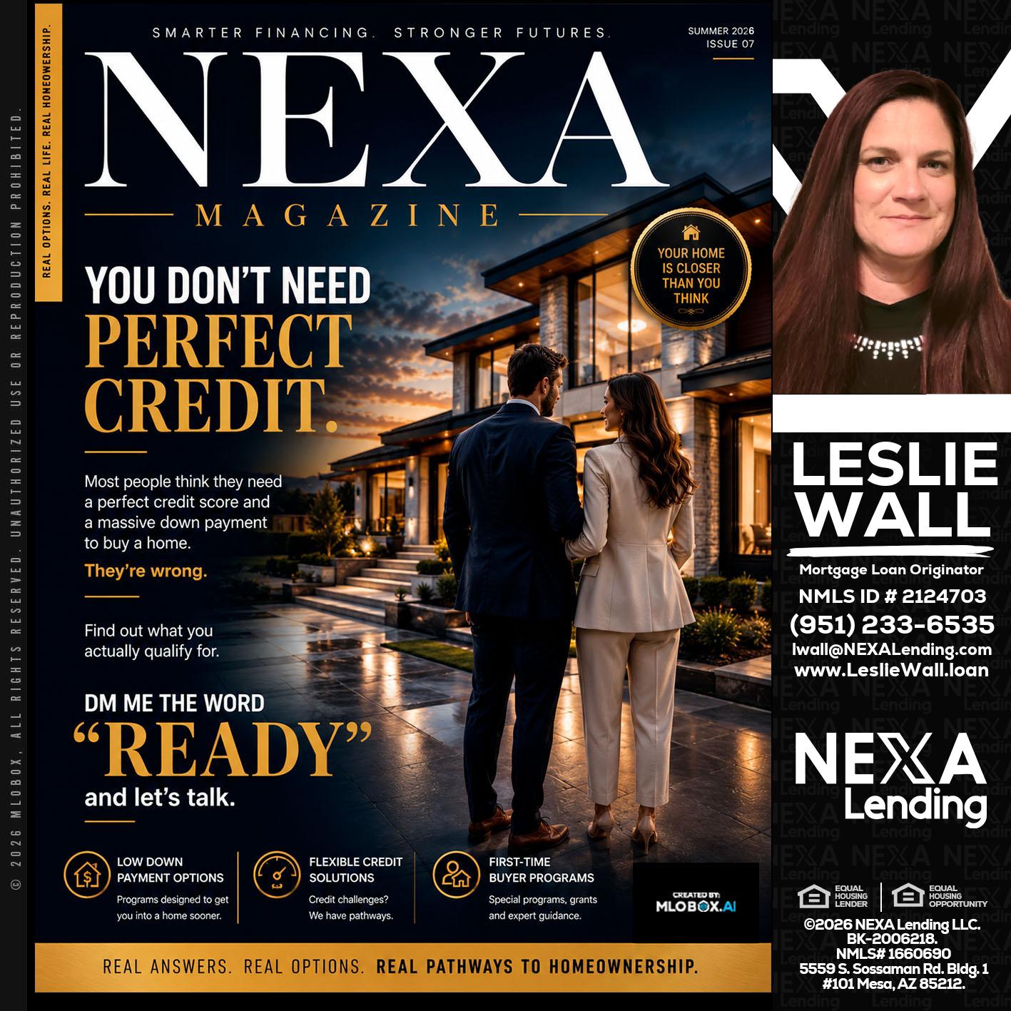 NEXA MAGAZINE - Leslie Wall -Mortgage Loan Originator