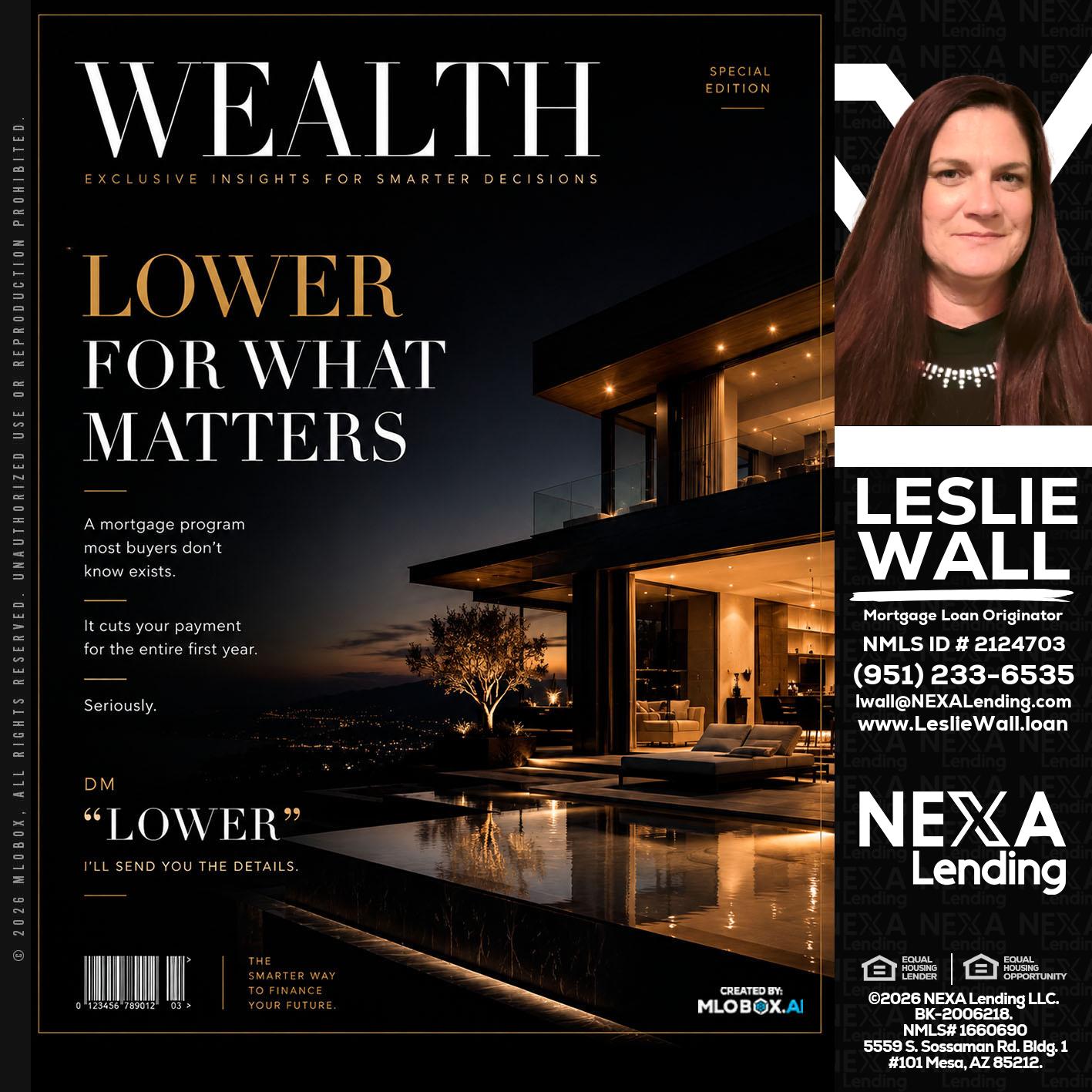 WEALTH - Leslie Wall -Mortgage Loan Originator