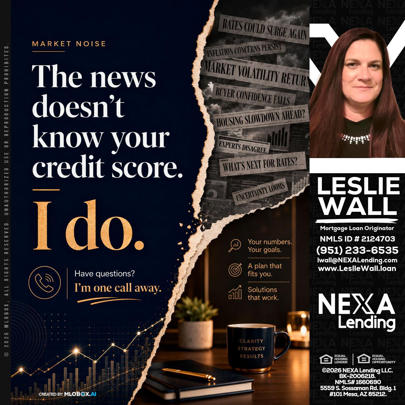 MARKET NOISE - Leslie Wall -Mortgage Loan Originator