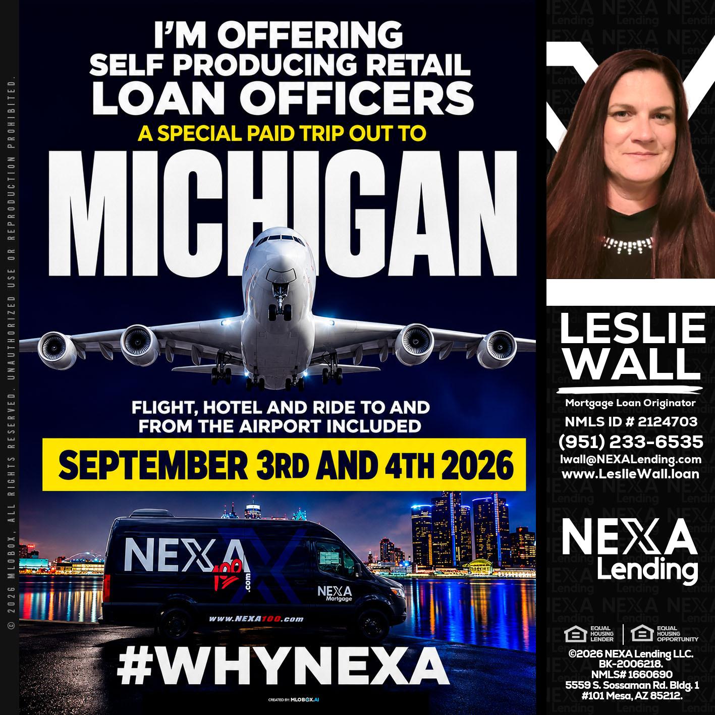 MICHIGAN - Leslie Wall -Mortgage Loan Originator